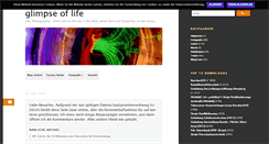 Desktop Screenshot of glimpse-of-life.de